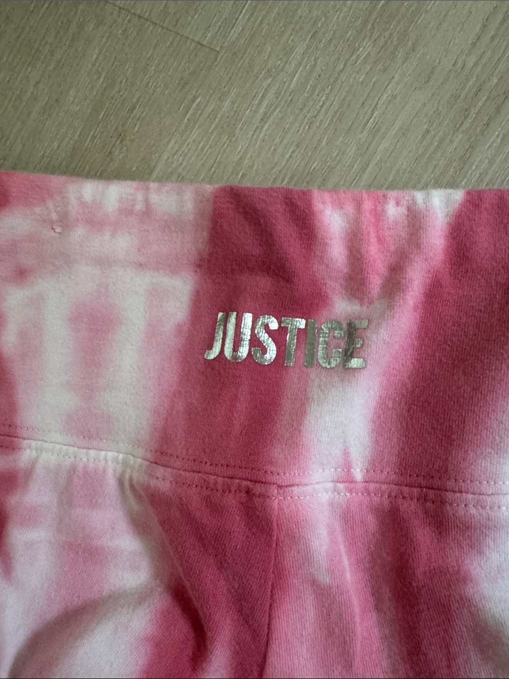 Justice Tie-Dye Leggings in Pink and Blue - Girls - Picture 4 of 5